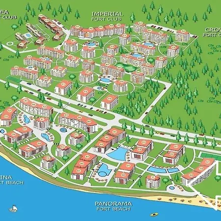 1st Line Private In Fort Noks Panorama Fort Beach , Sveti Vlas, *